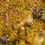 Paella de carne